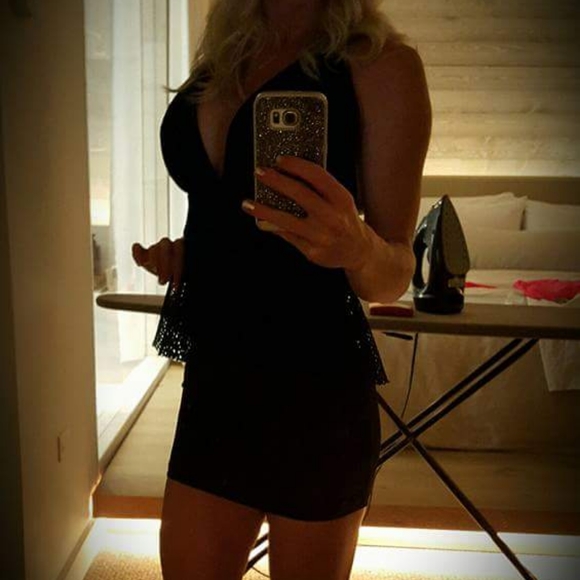 LUXXEL Black Peplum Mini Dress, Size S - Picture 3 of 9